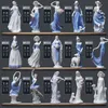 Figurina di bellezza in ceramica europea Home Desktop Arredamento Artigianato Decorazione Occidentale Lady Girls Porcellana Artigianato Ornamento Mer T2330r