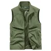 Plus storlek 7xl 8xl Mens Fishing Vest Outdoor Quickdry Hunt Travel Gym Jogging Running Sport ärmlös Mesh Waistcoat Jacket 240229