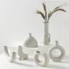 Nordic Ins Keramik Vase Hause Ornamente Weiß Vegetarisch Kreative Keramik Blumentopf Vasen Home Dekorationen Handwerk Geschenke T200624220n