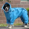 Vêtements pour chiens Grands vêtements imperméables Combinaison de pluie imperméable pour gros moyens petits chiens Golden Retriever Vêtements pour animaux de compagnie en plein air Coat282a