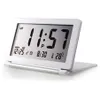 Display lcd mesa silencioso digital dobrável temperatura despertador flip viagem eletrônico escritório em casa mini calendar262r