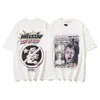 Hellstar2024 New Man Shirt Trendy Herrkvinnors överdimensionerade löst montering med tryckta bokstäver och korta ärm-t-shirts för tonåringar tee