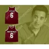 Personalizado qualquer nome qualquer equipe danny mahealani 6 beacon hills camisa de basquete adolescente lobo todo costurado tamanho s m l xl xxl 3xl 4xl 5xl 6xl qualidade superior