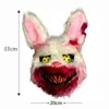 Дизайнерские маски Плюшевая маска кролика Страшные маски Прочный реалистичный кровавый симулятор Головные уборы кролика Опора для маскарадов на Хэллоуин