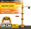 Ulepszona wersja pilot Control Crane 6ch 128 cm 680 Rotacja Model 24G RC Tower Crane Toy dla dzieci 2012095023720