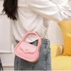 Borse da sera Portamonete a tracolla in PVC Borse mini moda Modello semplice Borsa a mano con perle Borsa in gelatina a catena piccola in plastica per ragazza