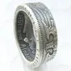 Germany Silver Coin Ring 5 MARK Silver Plated Handmade In Sizes 7-12277n