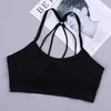 Canotte canottiere Canotta sexy con reggiseno incorporato Corsetto sportivo da donna per palestra Abbigliamento sportivo da donna Bralette push up per yoga