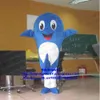 Mascot Costumes Blue Dolphin Porpoise Sea Hog Delphinids Whale Cetacean Mascot Costume Adult Cartoon Character Cut the Ribbon Marketplace Zx430