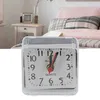 Altri orologi Accessori Sveglia quadrata in cristallo Camera da letto per studenti Comodino Piccola sveglia Sveglia portatile carina Bianco Verde Blu Rosa Forniture per la casaL2403