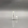 Plast parfym spray tom flaska 2 ml/2g påfyllningsbar prov kosmetisk container mini liten runda atomizer för lotion hud mjukare prov pqwj