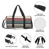 Sacos ao ar livre Vintage 70s Sport Stripes Cool com ShoesGym Bag Masculino Feminino Personalizado Bolsa Treinamento Gráfico Fitness