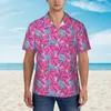 Chemises décontractées pour hommes Chemise d'impression de plage Parfum de l'océan Hawaii Mâle Vintage Blouses Manches courtes Y2K Vêtements personnalisés drôles