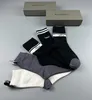 Luxury Designer Cotton Socks For Men Women Red Green Letter Embroidery Black White Breathable Middle Tube Sock 5Pairs/box