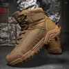 Fiess Shoes Men's Hiking 964 Combat Military Outdoor Non-Slip Tactical Boots Desert Ankle Men Botines Zapatos