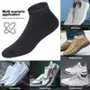 Men's Socks YUEDGE Mens Short Low Cut Bamboo Summer Breathable Thin Ankle For Men Size 37-46 5 Pairs/Pack