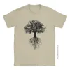 メンズTシャツ素晴らしい木の木Tシャツ男性oネックコットンネイチャークラシック半袖Tシャツ夏服