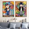 Alec Graffiti Monopoly Millionaire Money Street Art Canvas Painting Poster e stampe Modern Wall Art Immagini per la decorazione domestica290g