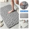 Control 2022 Mijia Cobblestone Embossed Bathroom Bath Mat Nonslip Carpets Bathtub Side Floor Rug Shower Room Doormat Memory Foam Pad