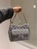 10a designerska torba lustra jakość jumbo podwójna klapa luksus 23 cm prawdziwy skórzany kawior jagnięta klasyczna pikowana torebka powinna torba crossbody torebki luksusowe torebki