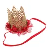 Bandanas Crown Head Band For First Birthday Baby Hair Accessories European Girls Kids