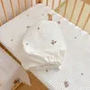 Lenzuolo con angoli per culla in stile coreano trapuntato in cotone per bambini nati Biancheria da letto per bambini Culla Coprimaterasso 240307