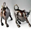 Big Wall Street Bronz Fierce Bull Ox heykel 13 cm 5 12 inç280W