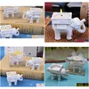 Party Favor Festive Lucky Elephant Candles Holder Tea Light Candle Wedding Birthday Gifts With Tealight Kd14124737 Drop Delivery Hom Dh9Xr