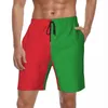 Pantaloncini da uomo Summer Board Man Abbigliamento sportivo bicolore Colori Pantaloni corti da spiaggia con grafica a righe Costume da bagno casual ad asciugatura rapida Taglie forti