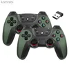 Kontrolery gier joysticks Nowy sterownik gier Nowy bezprzewodowy podwójny podwójny telefon do telefonu Linux/Android do gry w grze game stick pC Smart TV Box 2.4G Gamepad Joystick L24312