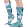 Women Socks Arctic Animal Print Stockings Polar Bear Medium Trendy Running Sports Anti Skid Design Birthday Gift