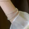 bangle fanyin 2pcs/مجموعة سوار بلوري ملون لامع مرنة مسدود المجوهرات الحلوة ldd240312