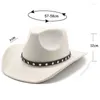 Berets Men's Cap Cowboy Hat Cowgirl Western Akcesoria Eleganckie kobiety luksusowe dżentelmen Jazz Panama Fedora Fashion