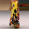 Женское дизайнерское роскошное классическое женское платье Ggity Boho Женская мода Красочный 180
