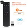 Remote Controlers G20S Intelligent Projector Voice Control IR Learning 2.4G draadloze achtergrondverlichting Air Mouse met Gyroscope