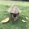 Nid suspendu d'extérieur, maison en bois ventilée pour petits oiseaux, poulets, moineaux, décoration de jardin de cour, fournitures 243D