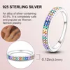 Anneaux de cluster 2024 Véritable 925 Sterling Silver Sparkling Bague pour femmes Match avec Charm Collection Bijoux Ladybug DIY Rainbow Gem