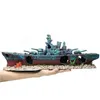 47x9 5x12cm Navy Warship Battle Ship Harts Boat Aqaurium Tank Fish Decoration Ornament Underwater Ruin Wreck Landscape A9154 Y200309S