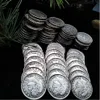 74pcs USA Old Color coins 1892-1916 p-o-s-d Barber Quarter Copy 24mm Coin collection273D