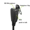 Walkie Talkie Earpiece Headset for Motorola Radio Cls1410 Cls1110 Bpr40 Cp200 Cp200d Cp185 Cp100 Rdm2070d with PU G Shape Spring Wire Ear-hook and PTT