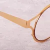 Okulary przeciwsłoneczne ramy retro metalowe podwójne wiązki skórzane szklanki mody kwadrat osobowość mężczyźni kobiety przesadzone lustro na receptę