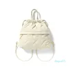 One Shoulder Embroidered Backpack Unique Design Cloud Bag Sweet and Fashionable Space Cotton Down Bag for Women