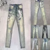 Jeans Paars Designer Maat Heren Dames Purples Merk Jeans Rechte Broeken Streetwear Denim Broek Mode Veelkleurige Punk Broek Heren Hiphop Jeans 469