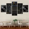 Immagine modulare Home Decor Dipinti su tela Moderna 5 pezzi Musica DJ Console Mixer strumento Poster per soggiorno Wall Art2048