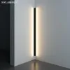 Lâmpada de parede Canto Moderno LED Minimalista Interior Luminária Sconces Escada 100cm 150cm Quarto Cabeceira Home Hallway3026