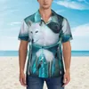 Chemises décontractées pour hommes Dream Catcher Beach Shirt Fleur rouge Imprimer Hawaiian Hommes Vintage Blouses à manches courtes Street Style Design Tops