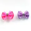 Dog Apparel 100pcs Handmade Pet Hair Bows Rhinestone Variety Lace Ribbon Bow Dogs Grooming Accessories Supplies197z