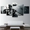 5 pièces musique DJ Console instrument mélangeur peinture toile mur Art photo décoration de la maison salon toile peinture sans cadre 244f