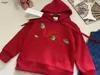 Brand baby tracksuits Two piece set kids hoodie set Size 100-150 CM Dinosaur pattern child pullover and Denim overalls 24Mar