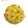 Cappelli a tesa larga Cappelli a secchiello Panama Cappello a secchiello Uomo Donna Estate Banana Stampa Giallo Bob Hip Hop Gorros Pesca Pescatore Cap Q240312